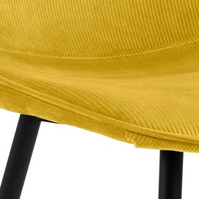 Delmy étkezőszék curry szövet