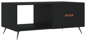 fekete szerelt fa dohányzóasztal 90 x 50 x 40 cm