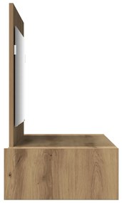fali öltözködőasztal Kézműves Tölgy 100x40x70 cm