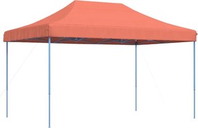 vidaXL terrakotta összecsukható felugró rendezvénysátor 440x292x315 cm