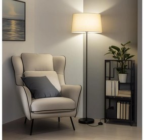 Brilagi - CERIA LED állólámpa 1xE27/40W/230V átm. 45 cm bézs/fekete