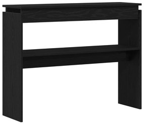 Konzolasztal Fekete Tölgy 80x30x102 cm Mérnöki Fa