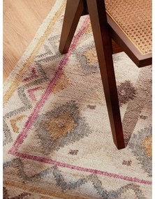 Krémszínű kézi szövésű juta futószőnyeg 80x200 cm Roya Imani – Elle Decoration