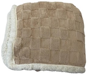 Luxus báránytakaró bézs mikroplüssből 200x230cm TiaHome