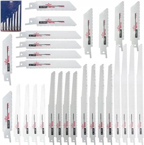 Fűrészlap Szablyafűrészhez Készlet 28 Db Fa És Fém Vágásához