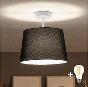 Brilagi - LED felĂŒletre szerelhetĆ csillĂĄr CERIA 1xE27/60W/230V ĂĄtm. 30 cm fehĂ©r/fekete