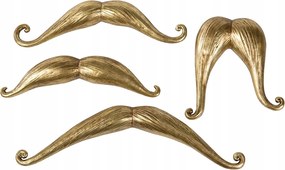 Fali dekoráció Bajusz arany hálószoba nappali modern stílus /4/