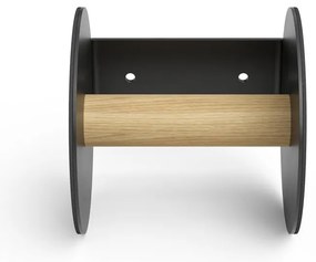 Fekete fali WC-papír tartó Bull – LIND DNA