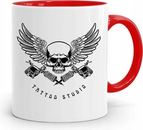 Tetoválóknak Tetováló Bögre Piros Ajándék fényképes nyomtatással