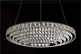 MORETTI MO6394 OVAL Króm Színű Függeszték 148W LED 3000-4000-6000K IP20