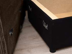 AKCIÓ Sötétbarna U alakú ülőgarnitúra SMART COSARO 295x140 cm II. osztály