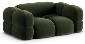 Zöld bársony kanapé 180 cm Loretto – Cosmopolitan Design