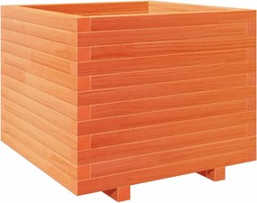 vidaXL viaszbarna tömör fenyőfa kerti virágláda 60 x 60 x 49,5 cm