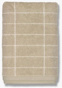 Bézs pamut fürdőlepedő 70x140 cm Tile Stone – Mette Ditmer Denmark