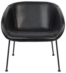 Feston fekete műbőr fotel - Zuiver