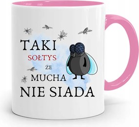 Szolnoknak Rózsaszín Legyek Bögre Nem Ül Ajándék fényképes nyomtatással