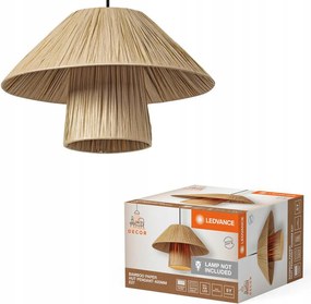 Mennyezeti Lámpa Függő Dekoratív E27 Túlnyúlás Barna Bambusz Dekor Ledvance
