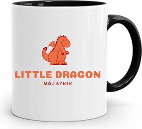 Fekete Bögre Ajándék Fiának Little Dragon nyomott mintával