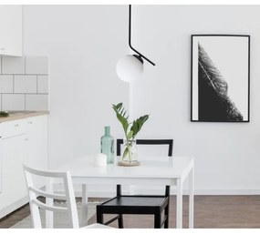 Csillár zsinóron FIRA 1xE27/60W/230V fekete