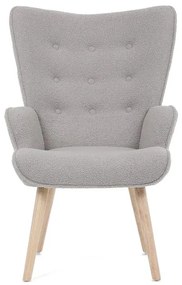 Fotel, Szürke Bouclé Szövet. AK-309 GREY2