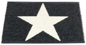 Fekete-fehér kültéri-beltéri szőnyeg 70x50 cm Viggo Black – Pappelina