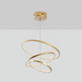 Simit 13700 arany fém LED függőlámpa, 50 x 50 cm