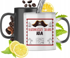 Mágikus bögre Iginek Fekete matt nyomott mintával 330ml