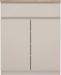 Krémszínű komód 80x100x40 cm Naia – Tvilum