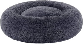 Feandrea kutyaágy, macskaágy, puha plüss felülettel 60 cm, sötétszürke