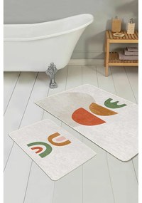 Bézs fürdőszobai kilépő szett 2 db-os 60x100 cm – Mila Home