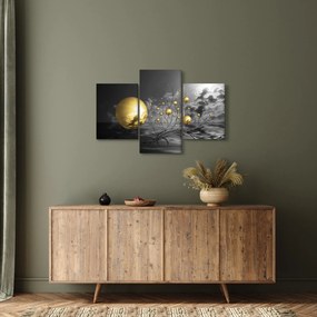 Okker gömbök képe (90x60 cm)