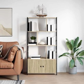 Könyvespolc sonoma tölgy 80 x 30 x 155.5 cm Faanyag