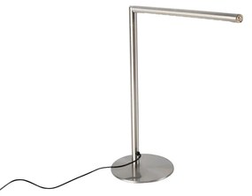Modern asztali lámpa acél érintőképernyővel, LED-del - Douwe