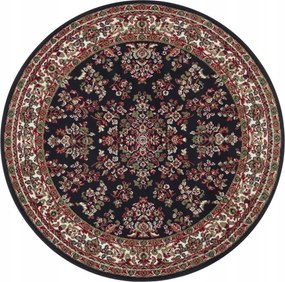 Kerek szőnyeg,sötétkék hagyományos minta 140cm