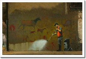 Poszterek keretben 60x40 Banksy Művészet eltávolítása