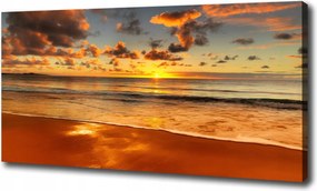 Vászonkép Naplemente tengerpart 100x70cm