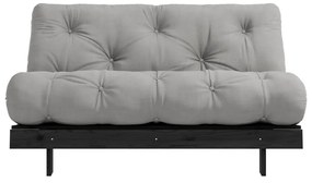 Szürke kinyitható kanapé 140 cm Roots Black Night – Karup Design