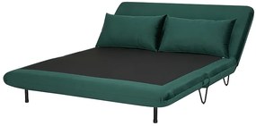 Zöld kihúzható kanapé ZENIA VELVET