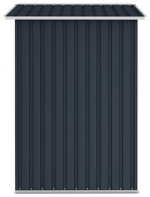 antracitszürke horganyzott acél kerti fészer 205 x 129 x 183 cm