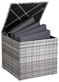 Casaria® Tárolódoboz 75x75x70 cm - szürke
