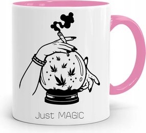 Dohányosoknak 420 Cbd Bögre Rózsaszín Ajándék fényképes nyomtatással