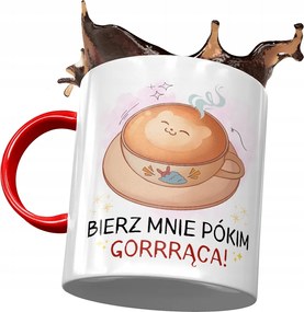 Piros Vicces Bögre Vigyél Engem, Amíg Forró Nyomtatott Fotóval