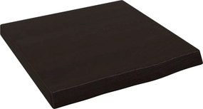 vidaXL sötétbarna kezelt tömör tölgyfa fali polc 40x40x(2-4) cm