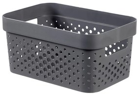 Infinity Dots szürke tárolókosár, 4,5 l - Curver