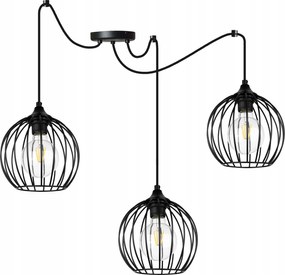 Mennyezeti Lámpa Lógó Csillár Hármas Pók Fekete Konyha Étkező