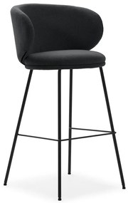 Sötétszürke bárszék szett 2 db-os (ülésmagasság 65 cm) Rush – Marckeric