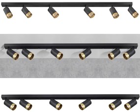 spotlámpa ARRAS 6xGU10/10W/230V fekete