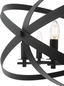 Dar Lighting vintage függeszték nitya matt fekete darnit0822