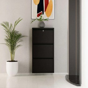 Locking 3 Piece Metal - Black