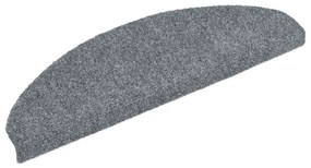 20 db öntapadós lépcsőszőnyeg, 65 x 21 x 4 cm, világosszürke, nagy félkör alakú